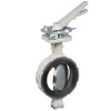 Nodular cast iron double eccentric Tomoe butterfly valve | KP-1063